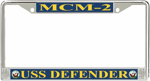 USS Defender MCM-2 License Plate Frame