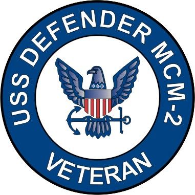 USS Defender MCM-2 Veteran Decal Sticker