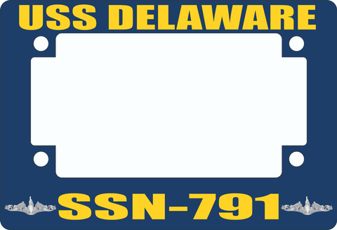USS Delaware SSN-791 Motorcycle Frame