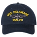 USS Delaware SSN-791 with Dolphins Unstructured Dad Cap
