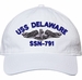 USS Delaware SSN-791 with Dolphins Unstructured Dad Cap
