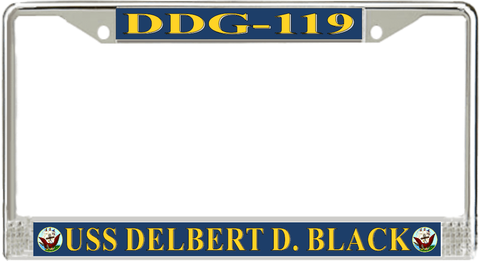 USS Delbert D. Black DDG-119 License Plate Frame