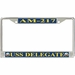 USS Delegate AM-217 License Plate Frame