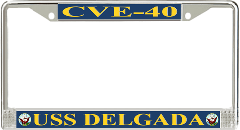 USS Delgada CVE-40 License Plate Frame