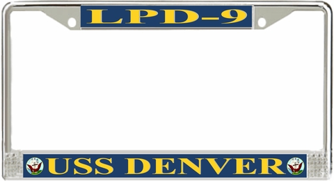 USS Denver LPD-9 License Plate Frame