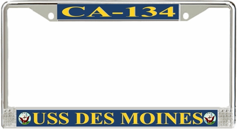 USS Des Moines CA-134 License Plate Frame