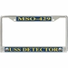USS Detector MSO-429 License Plate Frame
