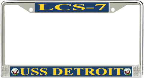 USS Detroit LCS-7 License Plate Frame