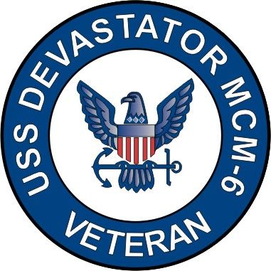 USS Devastator MCM-6 Veteran Decal Sticker