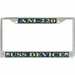 USS Device AM-220 License Plate Frame