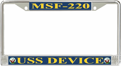 USS Device MSF-220 License Plate Frame