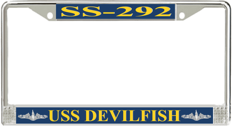 USS Devilfish SS-292 License Plate Frame