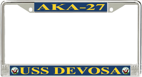 USS Devosa AKA-27 License Plate Frame