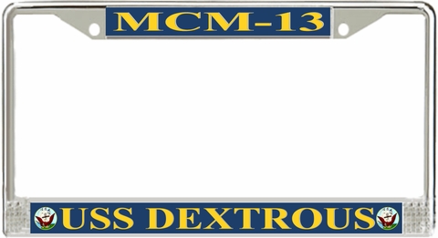 USS Dextrous MCM-13 License Plate Frame