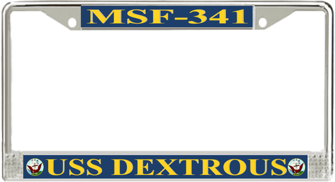 USS Dextrous MSF-341 License Plate Frame