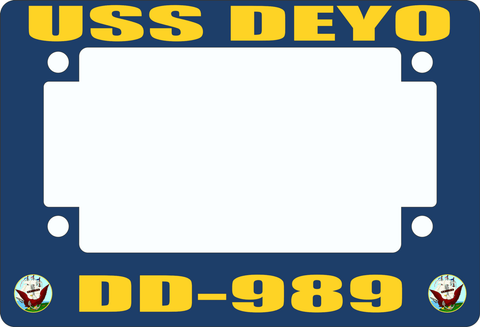 USS Deyo DD-989 Motorcycle Frame