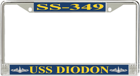 USS Diodon SS-349 License Plate Frame