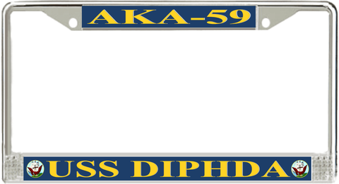 USS Diphda AKA-59 License Plate Frame