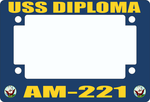 USS Diploma AM-221 Motorcycle Frame