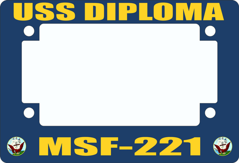 USS Diploma MSF-221 Motorcycle Frame