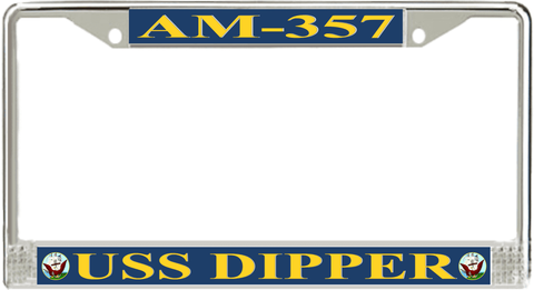 USS Dipper AM-357 License Plate Frame