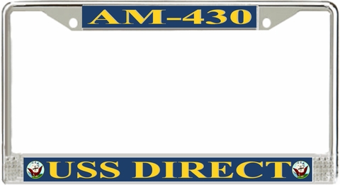 USS Direct AM-430 License Plate Frame