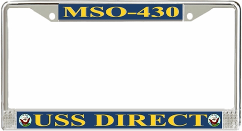 USS Direct MSO-430 License Plate Frame