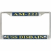 USS Disdain AM-222 License Plate Frame