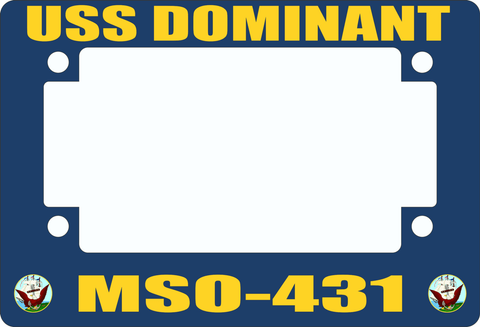 USS Dominant MSO-431 Motorcycle Frame