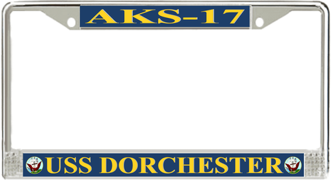 USS Dorchester AKS-17 License Plate Frame