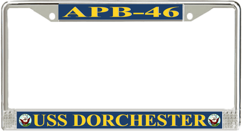 USS Dorchester APB-46 License Plate Frame