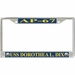 USS Dorothea L. Dix AP-67 License Plate Frame