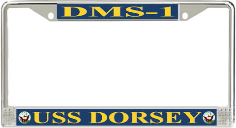 USS Dorsey DMS-1 License Plate Frame