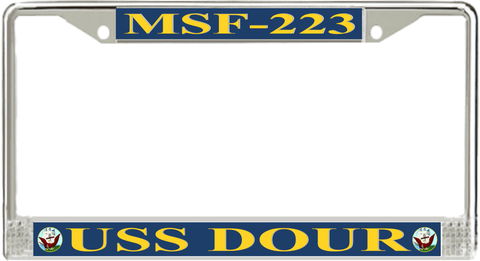 USS Dour MSF-223 License Plate Frame