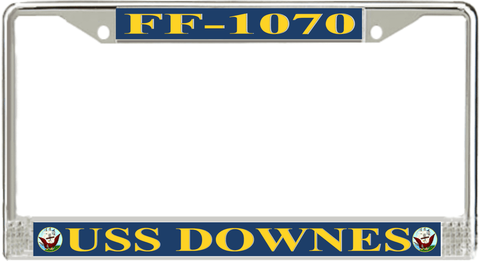 USS Downes FF-1070 License Plate Frame