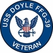 USS Doyle FFG-39 Veteran Decal Sticker