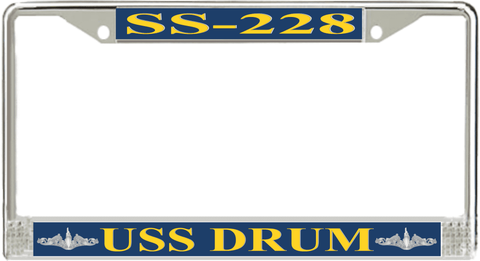 USS Drum SS-228 License Plate Frame