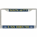 USS Drum SSN-677 License Plate Frame