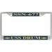 USS Drum SSN-677 License Plate Frame