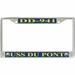 USS Du Pont DD-941 License Plate Frame