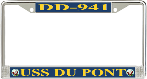 USS Du Pont DD-941 License Plate Frame