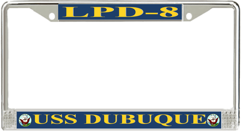 USS Dubuque LPD-8 License Plate Frame