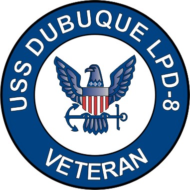 USS Dubuque LPD-8 Veteran Decal Sticker