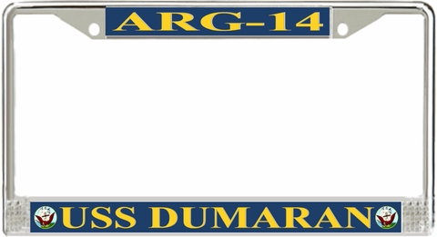 USS Dumaran ARG-14 License Plate Frame