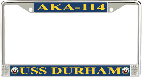 USS Durham AKA-114 License Plate Frame