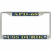USS Durik APD-68 License Plate Frame