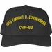 USS Dwight D. Eisenhower CVN-69 Text Only Custom Embroidered Cap