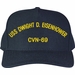 USS Dwight D. Eisenhower CVN-69 Text Only Custom Embroidered Cap