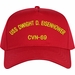 USS Dwight D. Eisenhower CVN-69 Text Only Custom Embroidered Cap