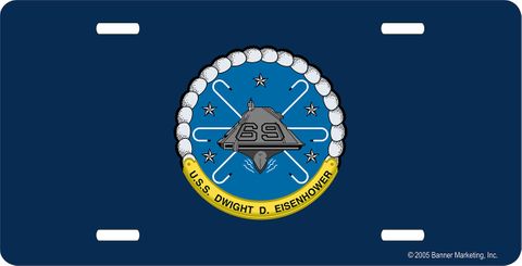 USS Dwight D. Eisenhower CVN-69 License Plate